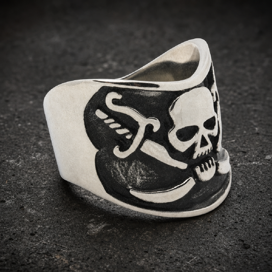 Captain Kidd - Pirate Ring - 316L stainless steel unisex jewelry (R0666)
