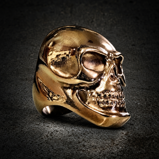 Carried Away - Big, Bold & Heavy Steel Skull Ring - 316L stainless steel unisex jewelry (R0444)