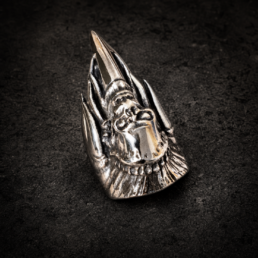 Cat Scratch Fever Skull Ring - 316L stainless steel unisex jewelry (R0569)