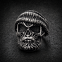 Caught Between the Devil and the Deep Blue Sea - Skull Ring (#R0390)