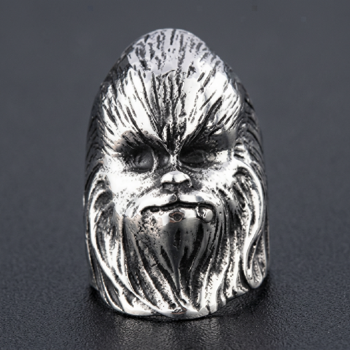 Chewbacca Stainless Steel Ring - 316L stainless steel unisex jewelry (R0773)