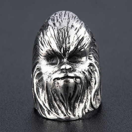 Chewbacca Stainless Steel Ring - 316L stainless steel unisex jewelry (R0773)