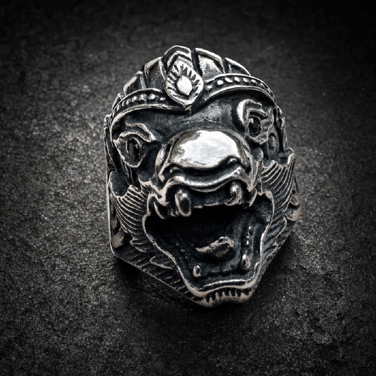 China Grove - Big & Bold Dragon Ring - 316L stainless steel unisex jewelry (R0502)
