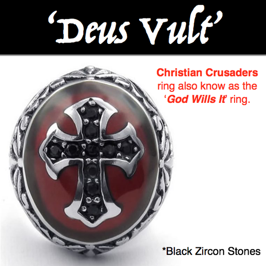 Deus Vult - Christian Crusaders - God Wills It Ring