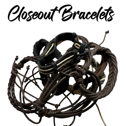 CLOSEOUT Leather Bracelets (#cob-004)