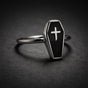 Gothic Coffin Cross Ring (#R0129)