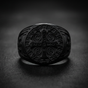 St. Benedict Exorcism Ring In All Black (#R0162)