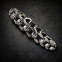 Death's Embrace — Skull Link 8.5" Bracelet · 74 grams (#B0139)