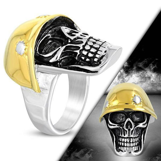 destroyer gold skull ring