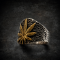 Devils Lettuce - Marijuana Leaf Ring (#R0576)