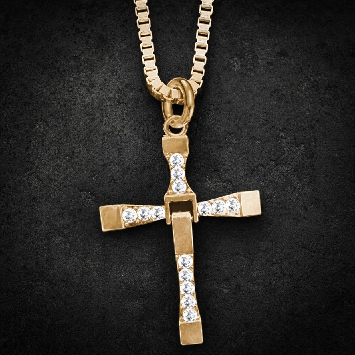 Dominic's Legacy Cross — Gold-Tone Cross Pendant - 316L stainless steel unisex jewelry, dominics legacy cross pendant, gol…