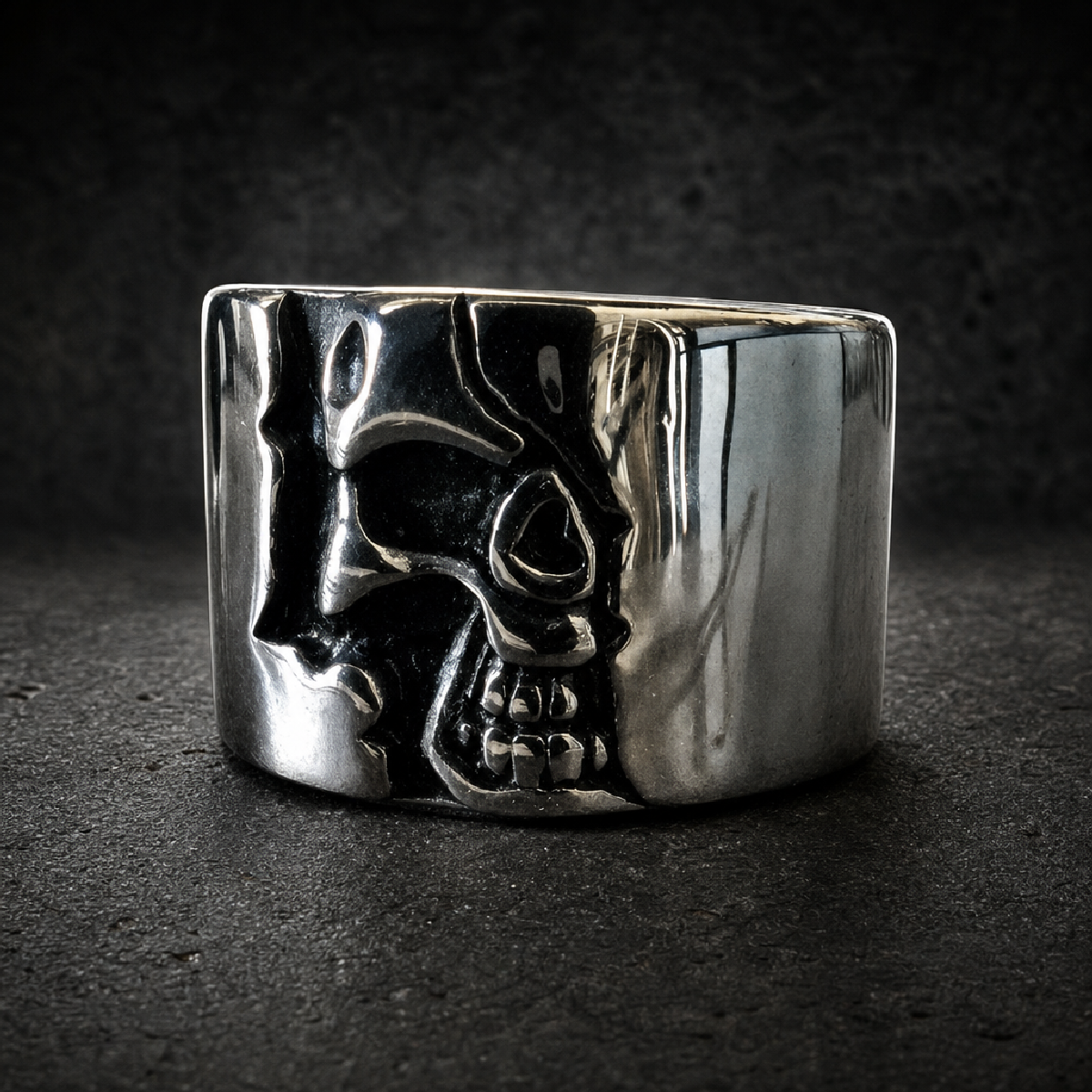 Don't Do Me Like That - Solid Skull Ring - 316L stainless steel unisex jewelry (R0720)