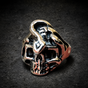 Don’t Go Near the Water - Skull & Snake Ring (#R0312)