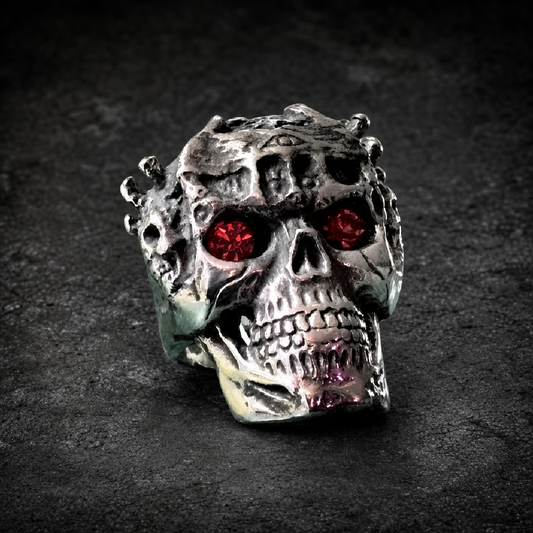 Don't Look Back - Skull Ring - 316L stainless steel unisex jewelry (R0492)