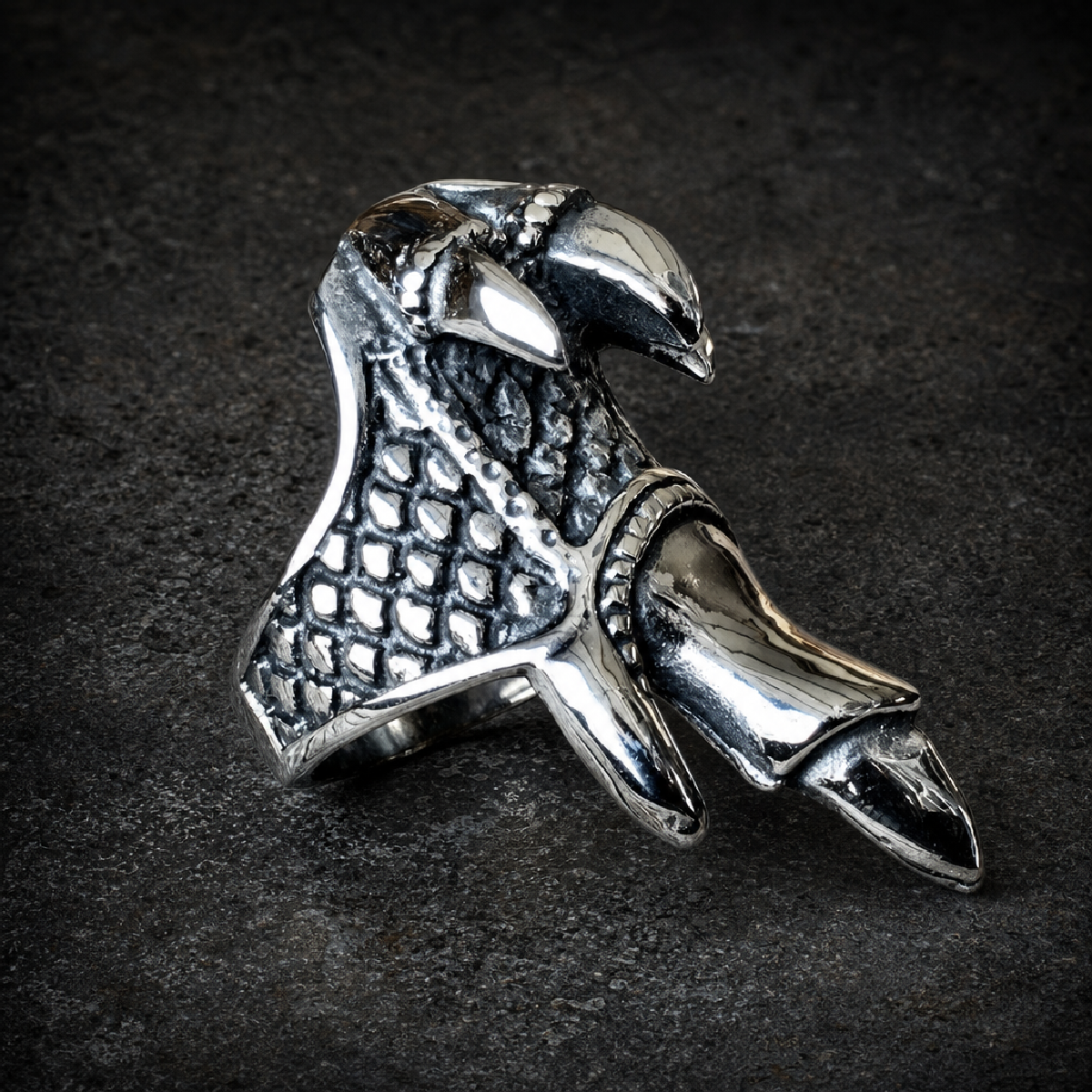 Drago - Dragon Claw Stainless Steel Ring - 316L stainless steel unisex jewelry (R0487)