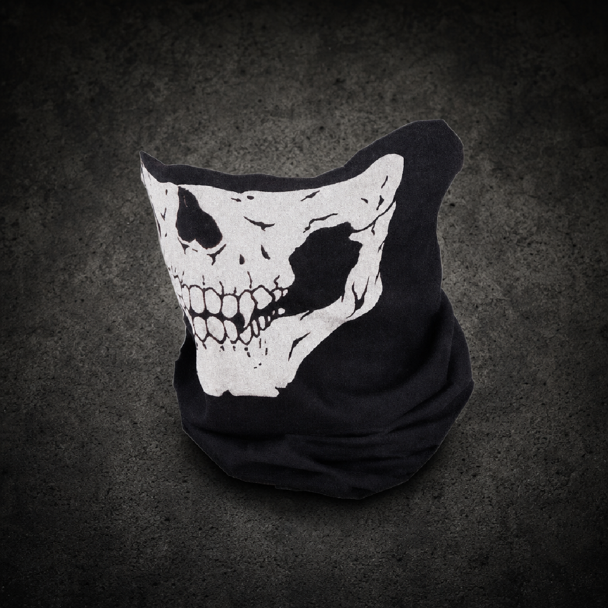 Dust Mask For Riding - Ghost Skull - 14 Different Uses - 2 colors - 316L stainless steel unisex jewelry (SKULL MASK - WHITE)