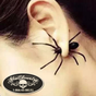 Black Widow Spider Earrings (#e023)