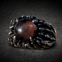 Eagle Feathers w/Black eye Ring (#R0436)