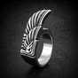 Egyptian Wing Stainless Steel Ring (#R0537)
