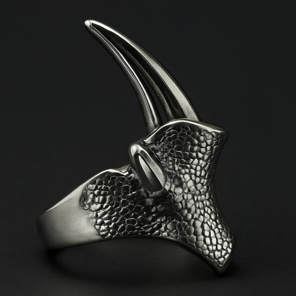 Predator Claw Power Ring crafted in 316L stainless steel, showcasing a fierce claw design symbolizing power and resilience.