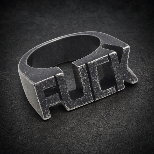 F*CK Ring - 316L stainless steel unisex jewelry (R0421)