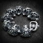 Feral Monarch — Lion Link 9" Bracelet · 140 grams (#B0123)