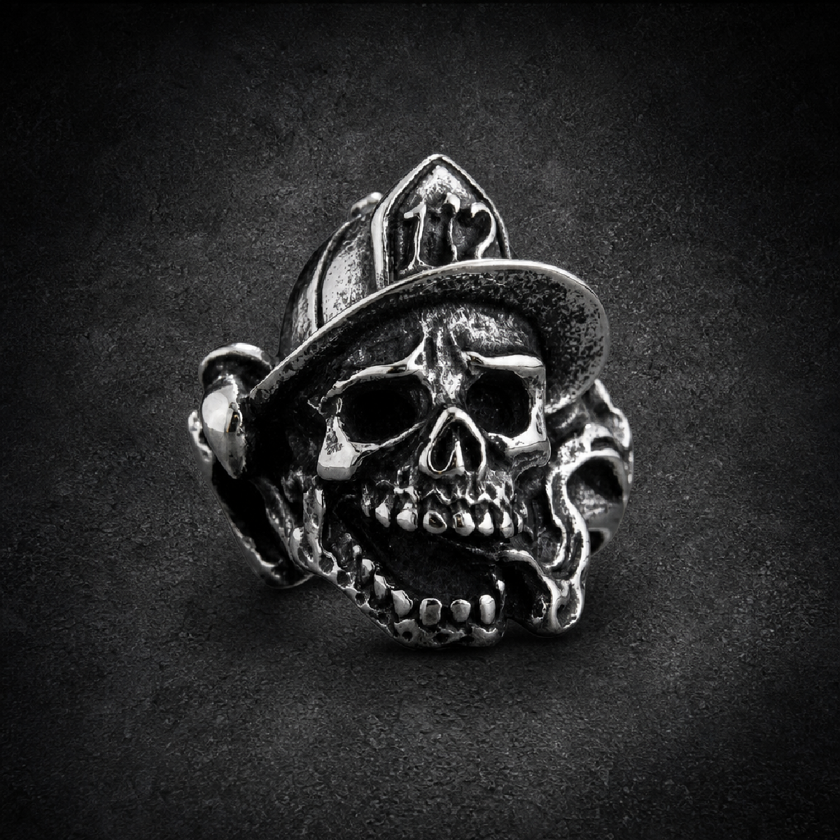 Fire Fighter Ring - 316L stainless steel unisex jewelry (R0667)