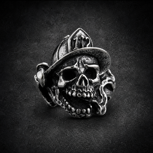 Fire Fighter Ring - 316L stainless steel unisex jewelry (R0667)