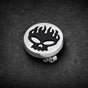 Flaming Skull Head Earrings (#E108)