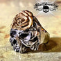 Rosa Calvaria Death Rose Skull Ring (#734)