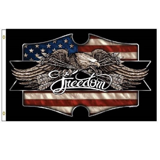 freedom eagle large flag