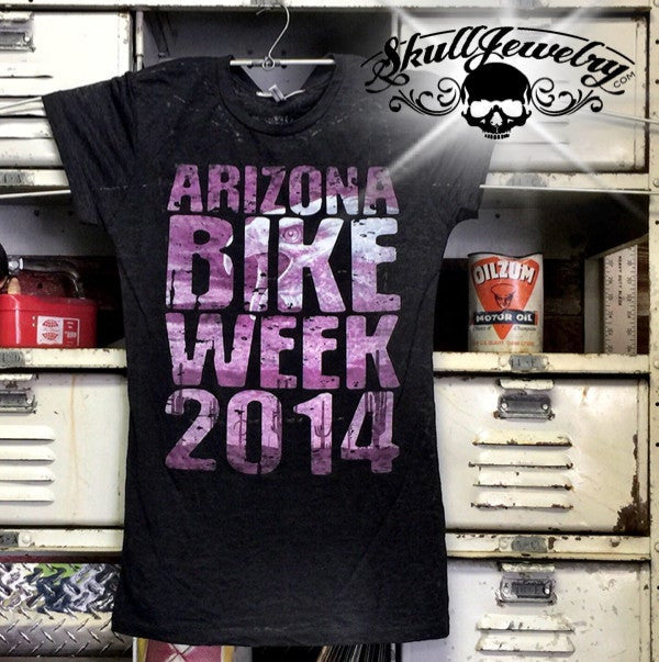 front - 2014 Womens Arizona Bike Week Rally T-Shirt (wts001)