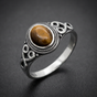Gemstone Knot Band™ Ring (#R0267)
