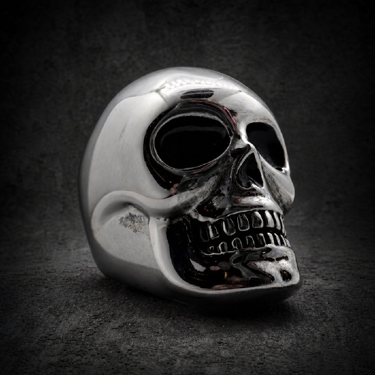 Ghost Rider – Big, Bold, Heavy Skull Ring (HardKnocker Solid Back) (#132)