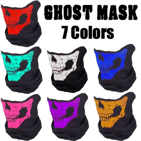 Dust Mask For Riding - Ghost Skull - 14 Different Uses - 2 colors