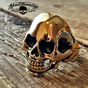 Gold Finger Skull Ring (#351)