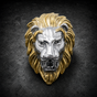 Gold/Silver 'King Leonidas' the Lion - Big, Bold & Heavy Ring (#R0499)