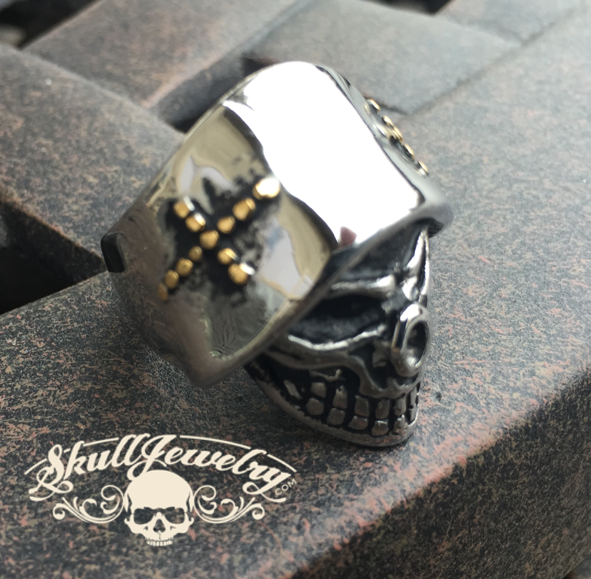 Badass Angel of Death Skull Ring