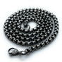 Gun Metal 24" x 1/4" thick Box Weave Necklace (#n156)