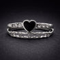Noir Pulse Heart Ring (#765)