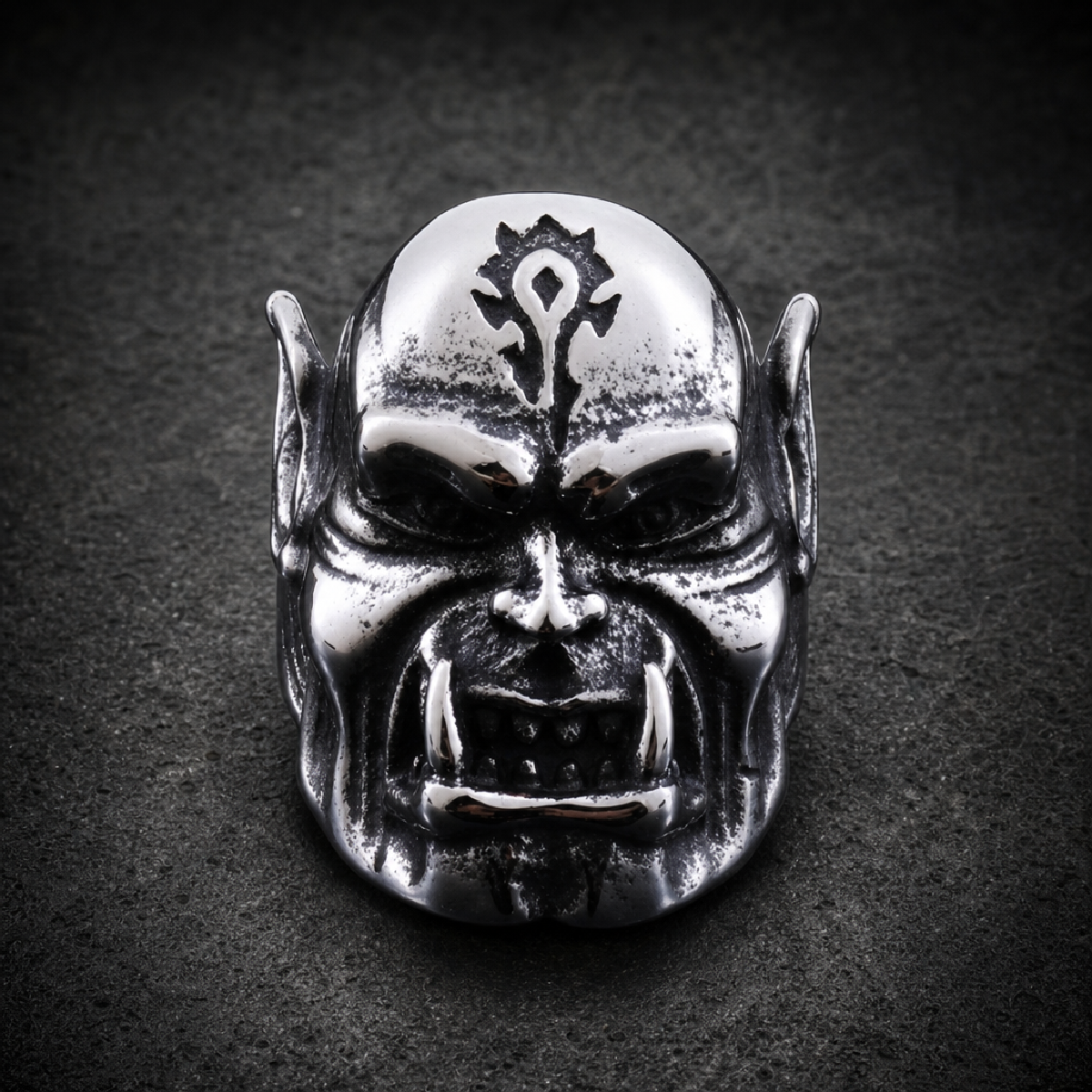 HellScream - Skull Ring - 316L stainless steel unisex jewelry (R0775)