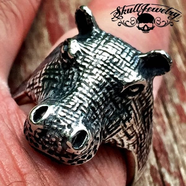 Hippo stainless steel ring