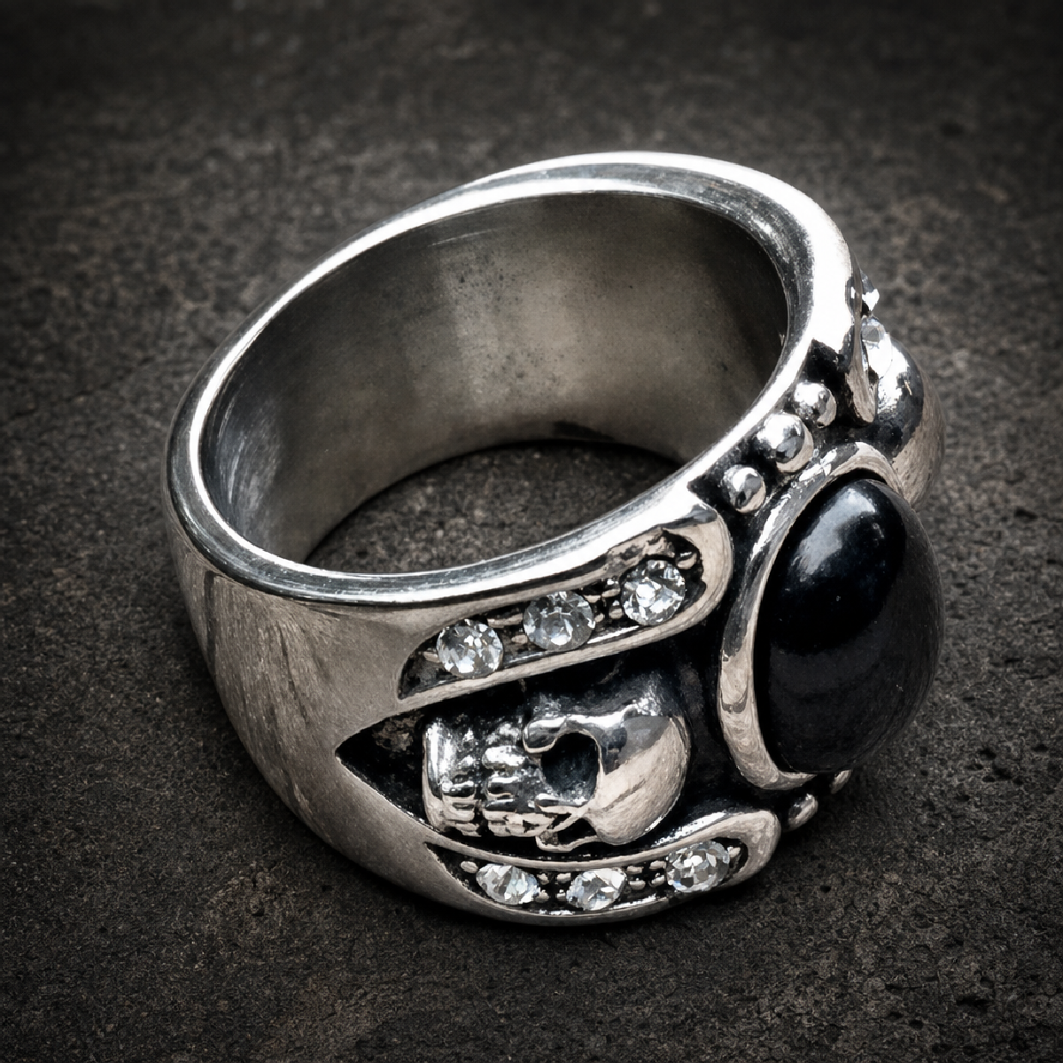 Hollywood Nights - Skull Ring - 316L stainless steel unisex jewelry (R0559)