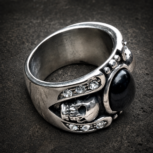 Hollywood Nights - Skull Ring - 316L stainless steel unisex jewelry (R0559)