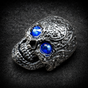 Homesick Blues Ring w/Blue Eyes (#R0357)