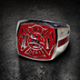 Honor & Flame – Fire Department Ring (#R0485)