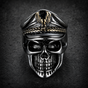 I'd Rather Die a Soldier Than a Coward - Skull Ring (#R0477)