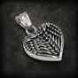 If My Heart Had Wings - Heart with Wings Pendant (#P084)