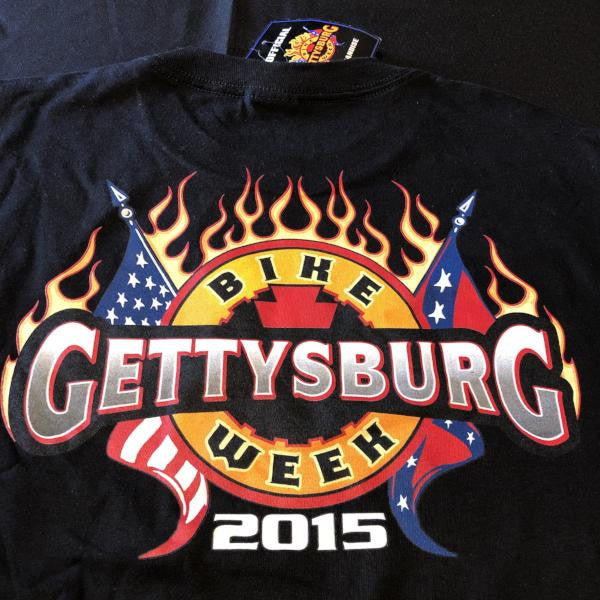 4XL - 2015 Gettysburg Bike Week T- Shirt