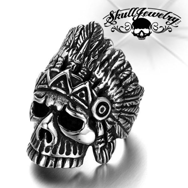 indian skull ring